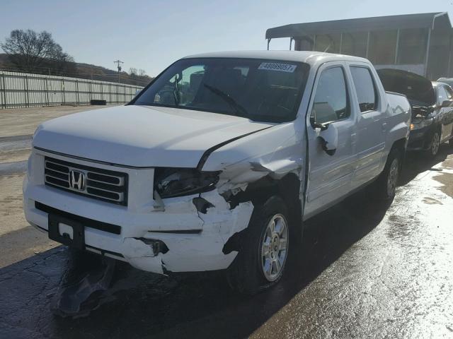 2HJYK16458H535812 - 2008 HONDA RIDGELINE WHITE photo 2