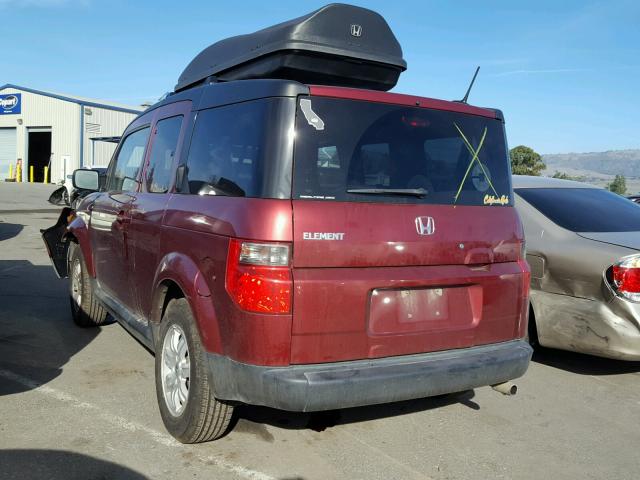 5J6YH28748L018417 - 2008 HONDA ELEMENT EX MAROON photo 3