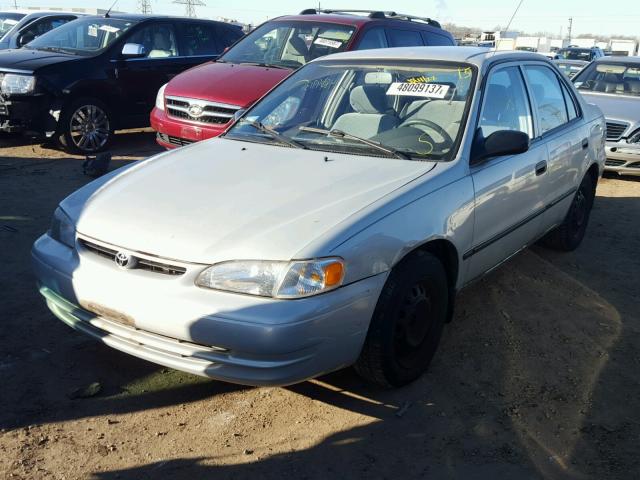 1NXBR12E2YZ330879 - 2000 TOYOTA COROLLA VE SILVER photo 2