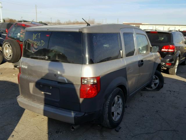 5J6YH28523L005771 - 2003 HONDA ELEMENT EX GRAY photo 4