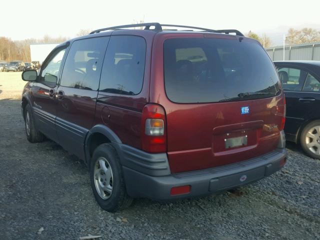 1GMDU03E1XD176423 - 1999 PONTIAC MONTANA / BURGUNDY photo 3