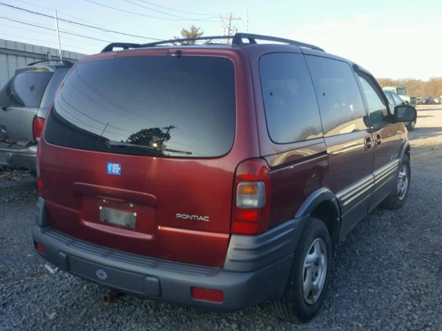 1GMDU03E1XD176423 - 1999 PONTIAC MONTANA / BURGUNDY photo 4