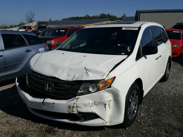 5FNRL5H6XBB070551 - 2011 HONDA ODYSSEY EX WHITE photo 2