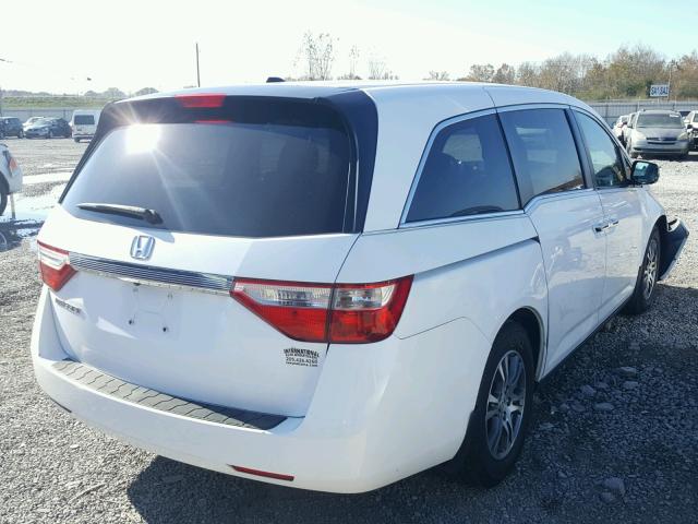 5FNRL5H6XBB070551 - 2011 HONDA ODYSSEY EX WHITE photo 4