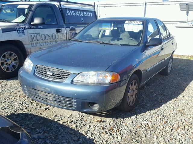 3N1CB51D21L479972 - 2001 NISSAN SENTRA XE GREEN photo 2