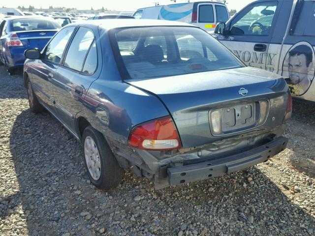 3N1CB51D21L479972 - 2001 NISSAN SENTRA XE GREEN photo 3