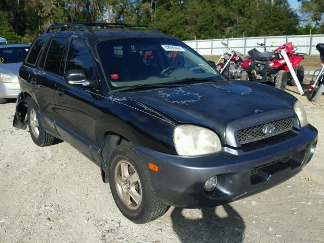 KM8SC73D74U761786 - 2004 HYUNDAI SANTA FE G BLACK photo 1