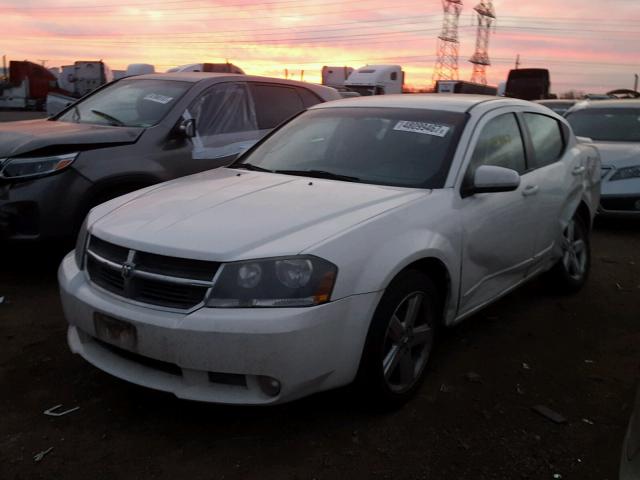 1B3LC76M48N660484 - 2008 DODGE AVENGER R/ WHITE photo 2