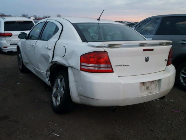 1B3LC76M48N660484 - 2008 DODGE AVENGER R/ WHITE photo 3