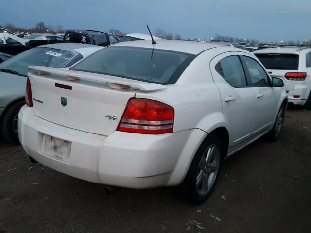 1B3LC76M48N660484 - 2008 DODGE AVENGER R/ WHITE photo 4