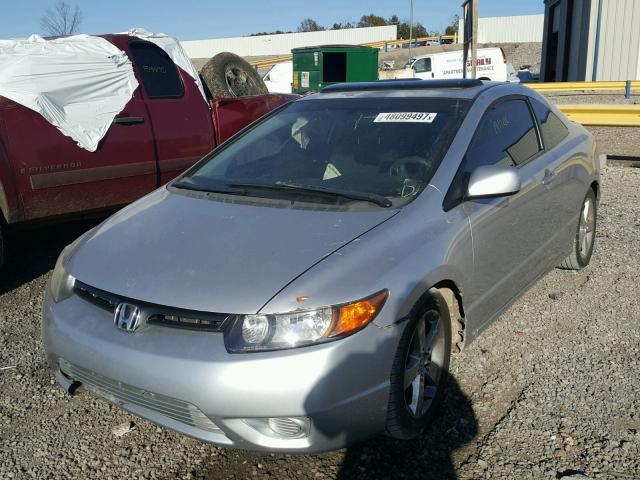 2HGFG12826H556217 - 2006 HONDA CIVIC EX ვერცხლისფერი ფოტო 2