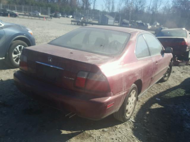 1HGCD7235TA026644 - 1996 HONDA ACCORD LX RED photo 4