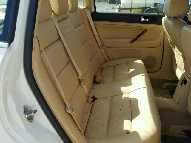 WVWTH63B92P360433 - 2002 VOLKSWAGEN PASSAT GLX WHITE photo 6