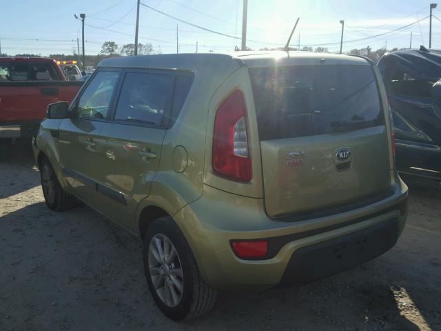 KNDJT2A67D7503774 - 2013 KIA SOUL + GREEN photo 3