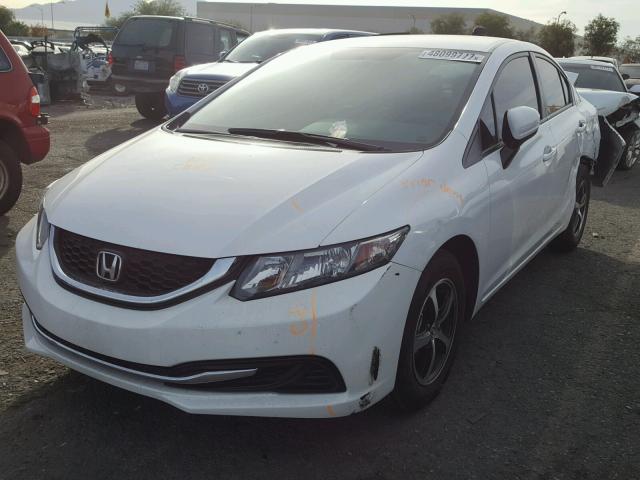 19XFB2F7XFE097289 - 2015 HONDA CIVIC SE WHITE photo 2