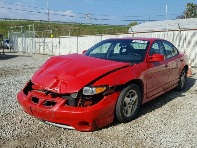 1G2WP52K51F203213 - 2001 PONTIAC GRAND PRIX RED photo 2