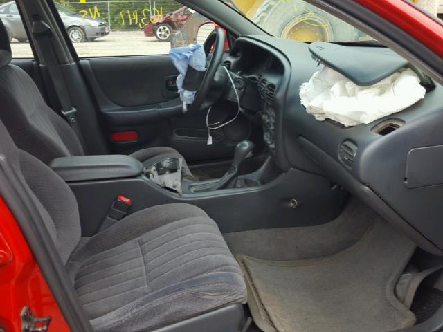 1G2WP52K51F203213 - 2001 PONTIAC GRAND PRIX RED photo 5