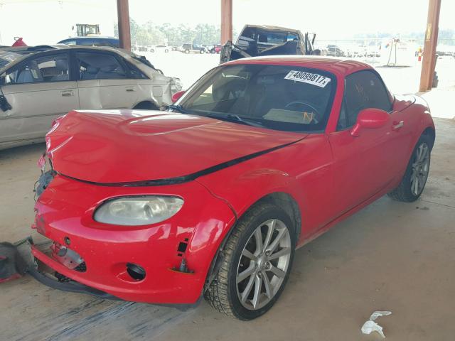 JM1NC26F580143803 - 2008 MAZDA MX-5 MIATA RED photo 2