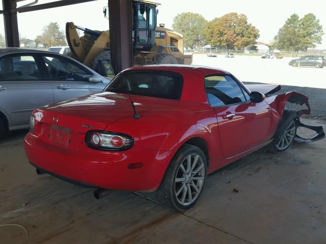 JM1NC26F580143803 - 2008 MAZDA MX-5 MIATA RED photo 4