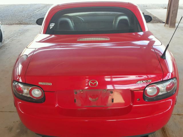 JM1NC26F580143803 - 2008 MAZDA MX-5 MIATA RED photo 6