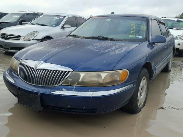 1LNLM97V7WY603394 - 1998 LINCOLN CONTINENTA BLUE photo 2