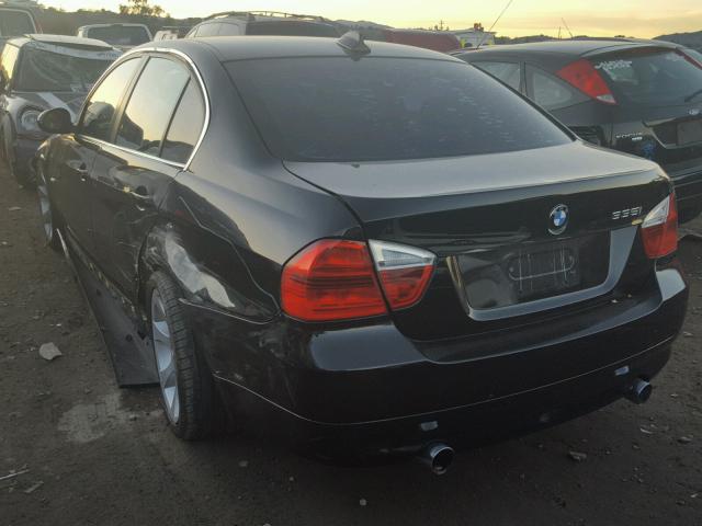 WBAVB735X8VH24020 - 2008 BMW 335 I BLACK photo 3