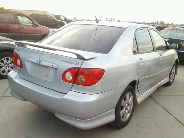 1NXBR32E95Z484514 - 2005 TOYOTA COROLLA CE SILVER photo 4