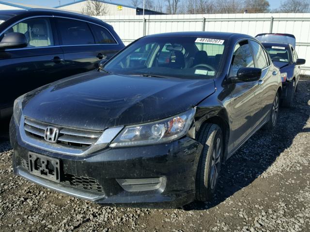 1HGCR2F31DA260537 - 2013 HONDA ACCORD LX BLACK photo 2