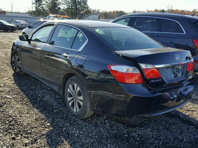 1HGCR2F31DA260537 - 2013 HONDA ACCORD LX BLACK photo 3