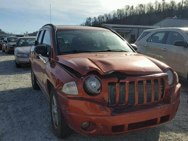 1J8FF47W68D727411 - 2008 JEEP COMPASS SP ORANGE photo 1