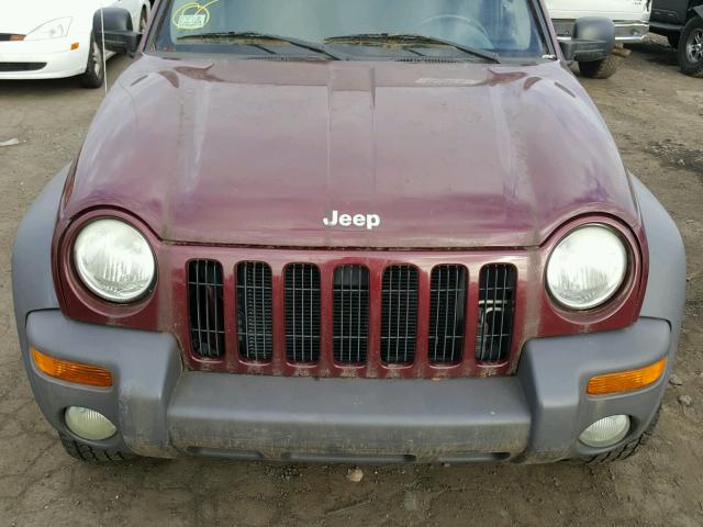 1J4GL48K02W157007 - 2002 JEEP LIBERTY SP MAROON photo 9