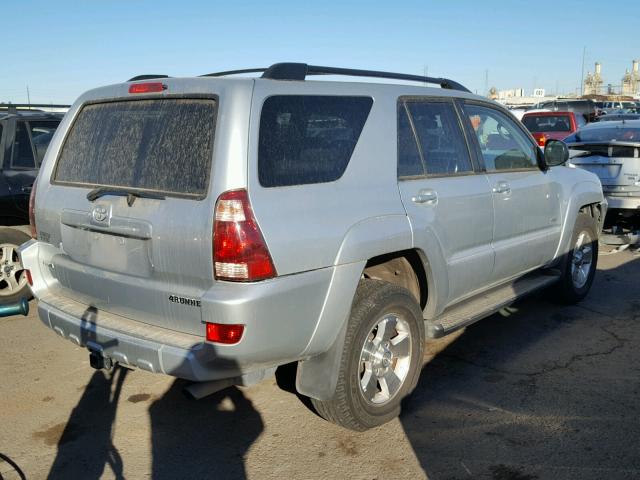 JTEZU14R640024847 - 2004 TOYOTA 4RUNNER SR SILVER photo 4