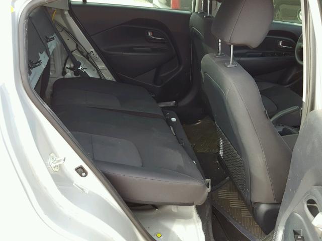 KNADM4A37E6369073 - 2014 KIA RIO LX SILVER photo 6