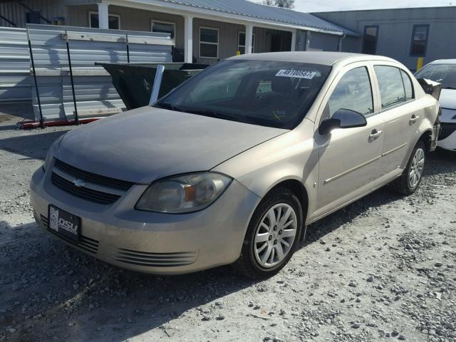 1G1AT58H597203451 - 2009 CHEVROLET COBALT LT TAN photo 2