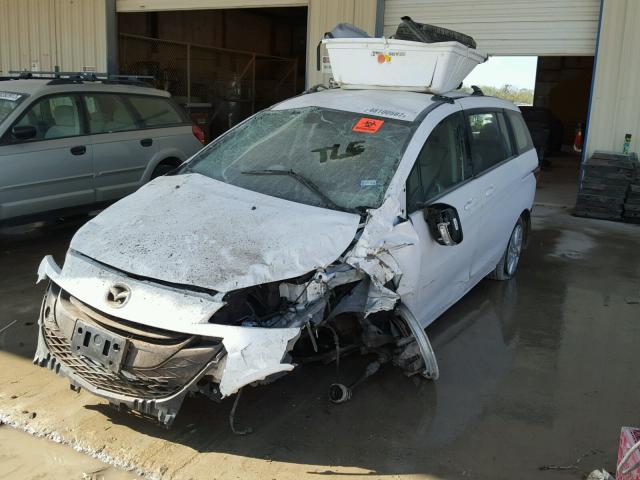 JM1CW2BL0D0147102 - 2013 MAZDA 5 WHITE photo 2