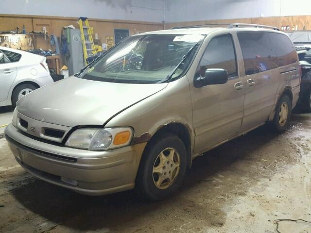 1GHDX03E2YD354668 - 2000 OLDSMOBILE SILHOUETTE BEIGE photo 2