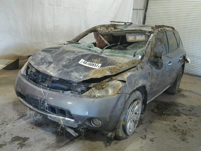 JN8AZ08W67W603484 - 2007 NISSAN MURANO SL GRAY photo 2