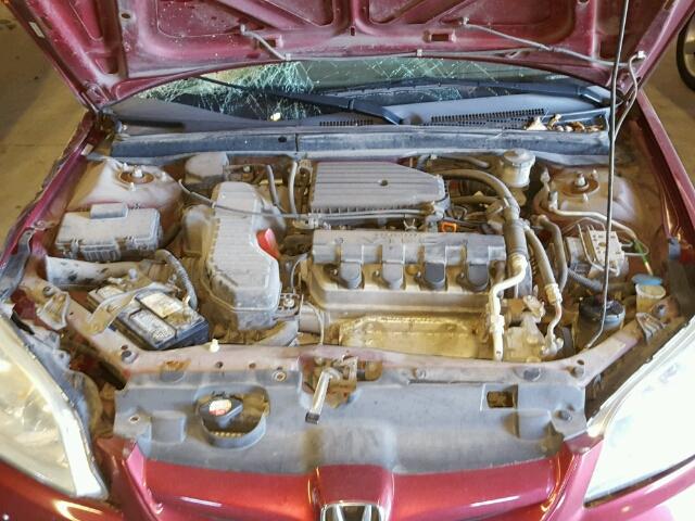 2HGES26865H605282 - 2005 HONDA CIVIC EX მუქწითელი ფოტო 7