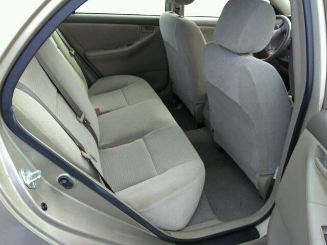 2T1BR32E96C566827 - 2006 TOYOTA COROLLA CE BEIGE photo 6