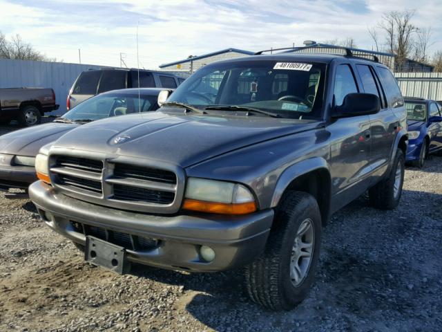 1B4HS38N12F192962 - 2002 DODGE DURANGO SP GRAY photo 2