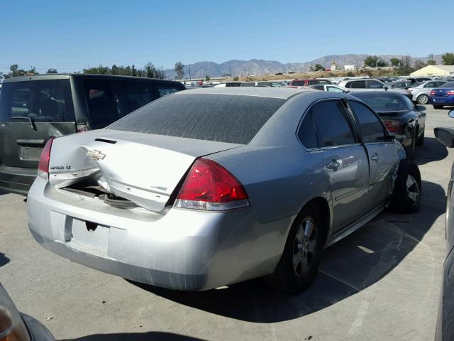 2G1WG5EK9B1245991 - 2011 CHEVROLET IMPALA LT SILVER photo 4