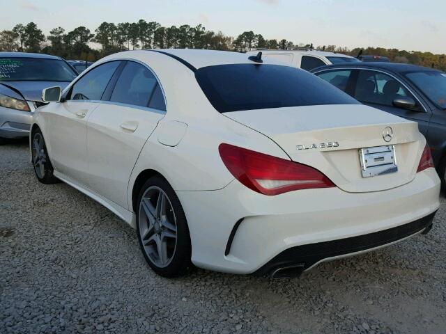 WDDSJ4EB2EN051796 - 2014 MERCEDES-BENZ CLA 250 WHITE photo 3