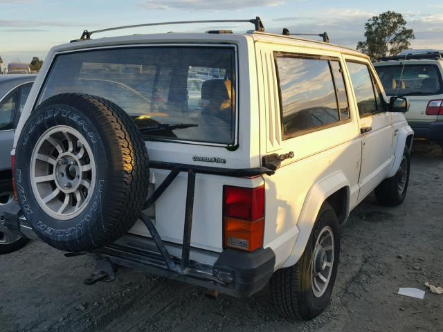 1JCHL7727GT011207 - 1986 JEEP CHEROKEE P WHITE photo 4