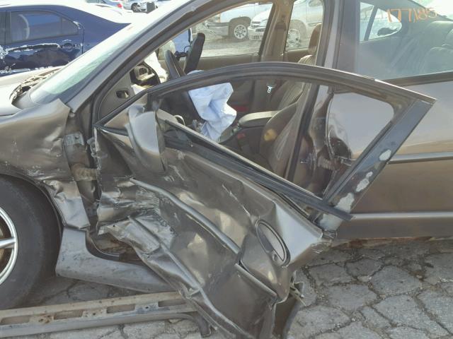 1G2WP52K82F208181 - 2002 PONTIAC GRAND PRIX BROWN photo 9