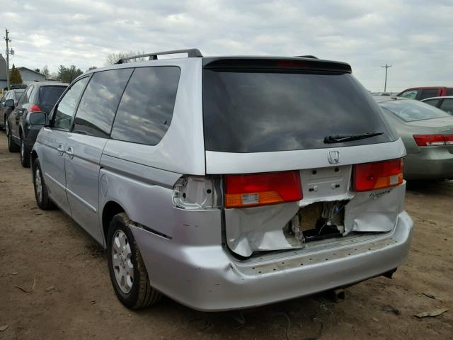 5FNRL18074B119258 - 2004 HONDA ODYSSEY EX SILVER photo 3