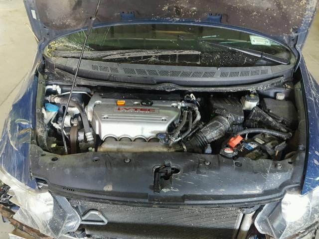 2HGFA55599H701669 - 2009 HONDA CIVIC SI BLUE photo 7