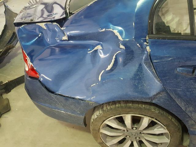 2HGFA55599H701669 - 2009 HONDA CIVIC SI BLUE photo 9