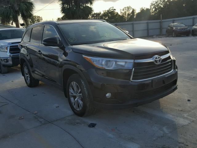 5TDJKRFH7FS134106 - 2015 TOYOTA HIGHLANDER BLACK photo 1