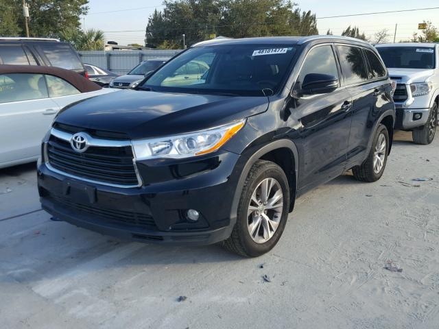 5TDJKRFH7FS134106 - 2015 TOYOTA HIGHLANDER BLACK photo 2