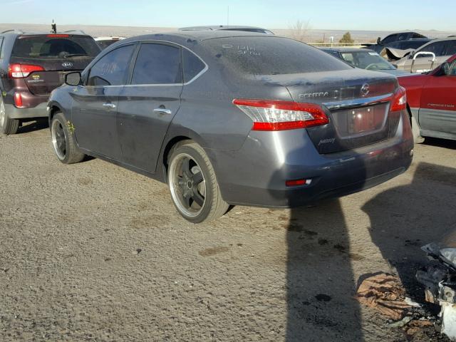 3N1AB7AP6FY292354 - 2015 NISSAN SENTRA S GRAY photo 3